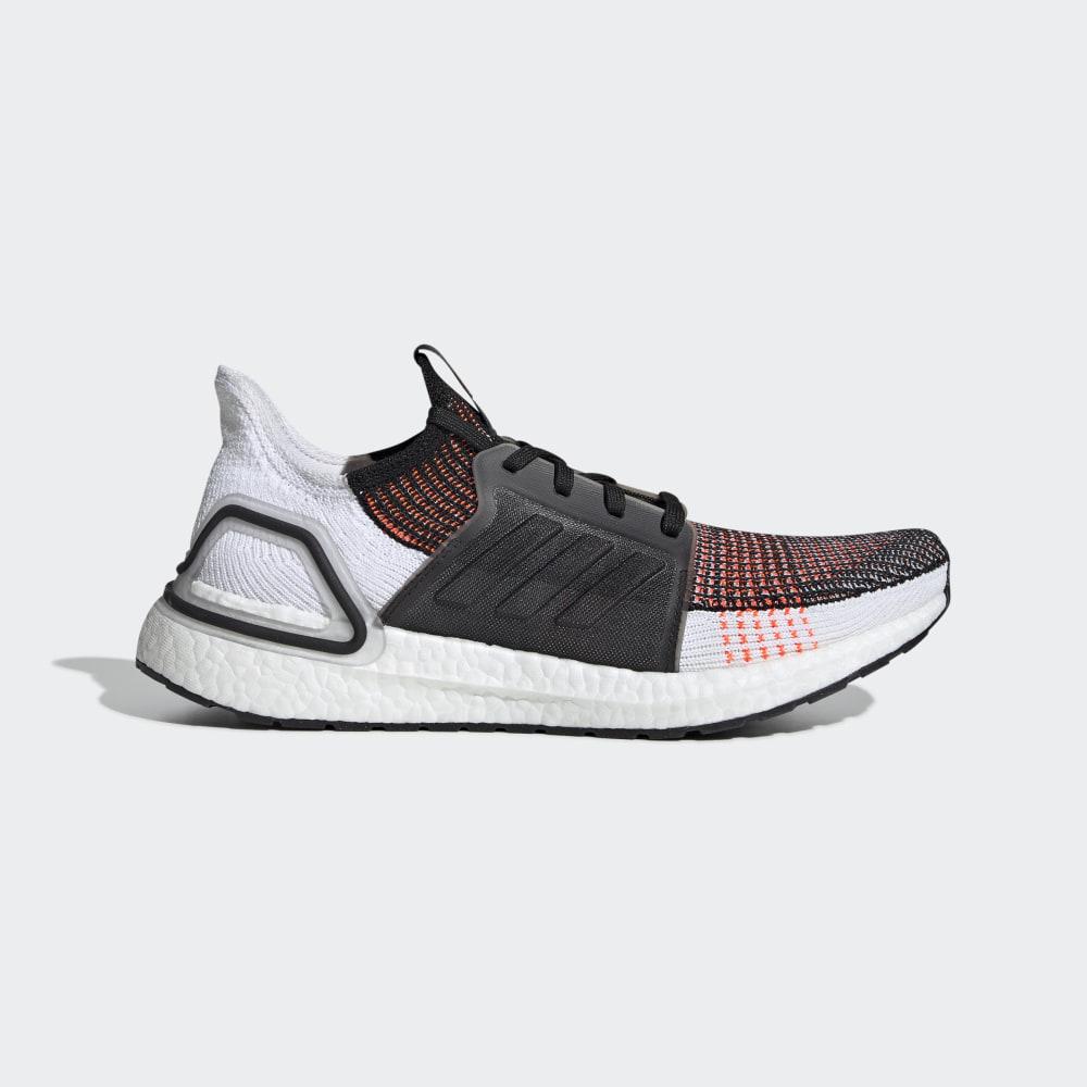 Adidas Men's Ultraboost 19 Running Shoes Black/White/Orange Ireland G27519